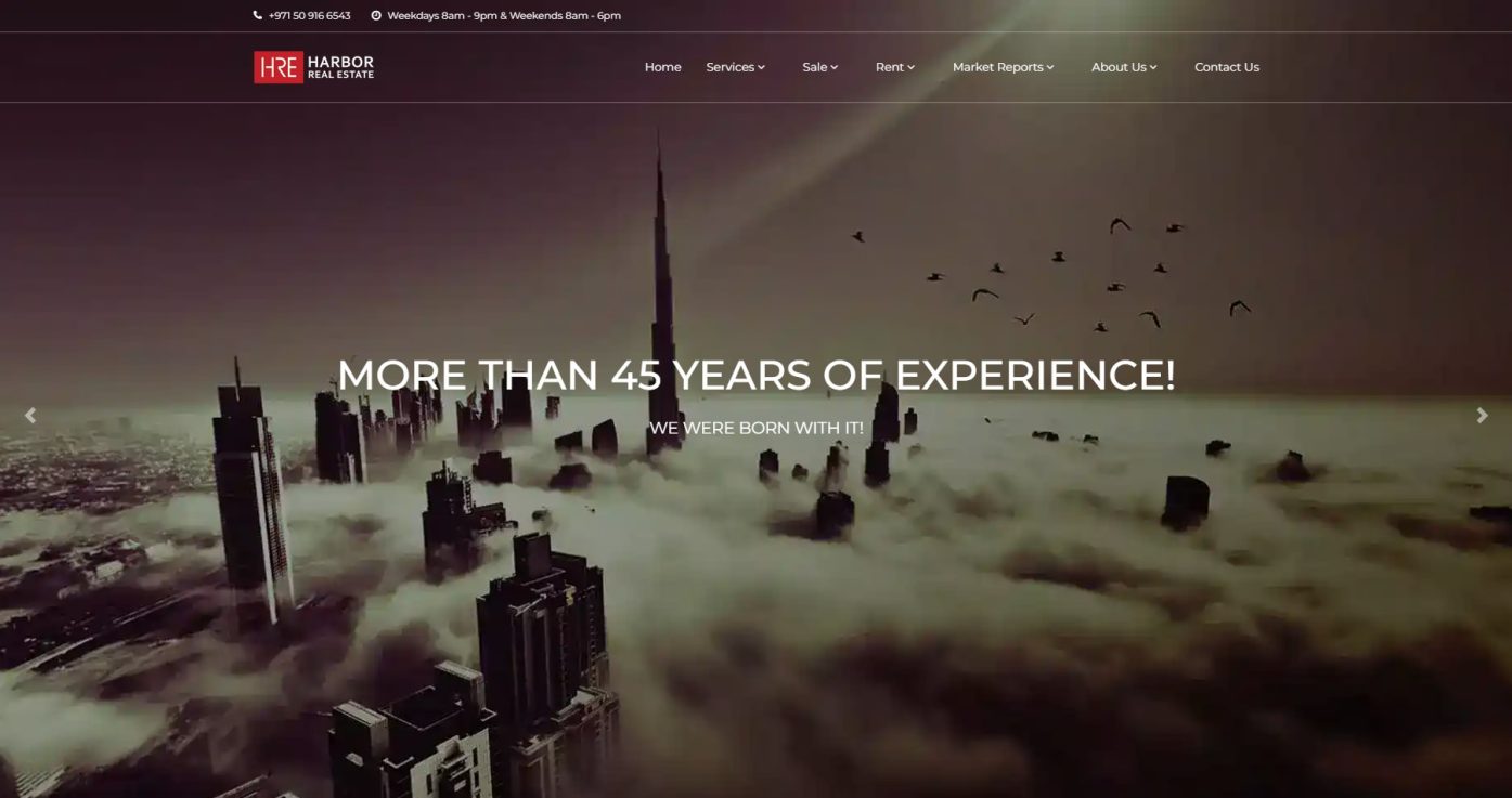 Real estate platform with listing structures and lead generation optimisation.