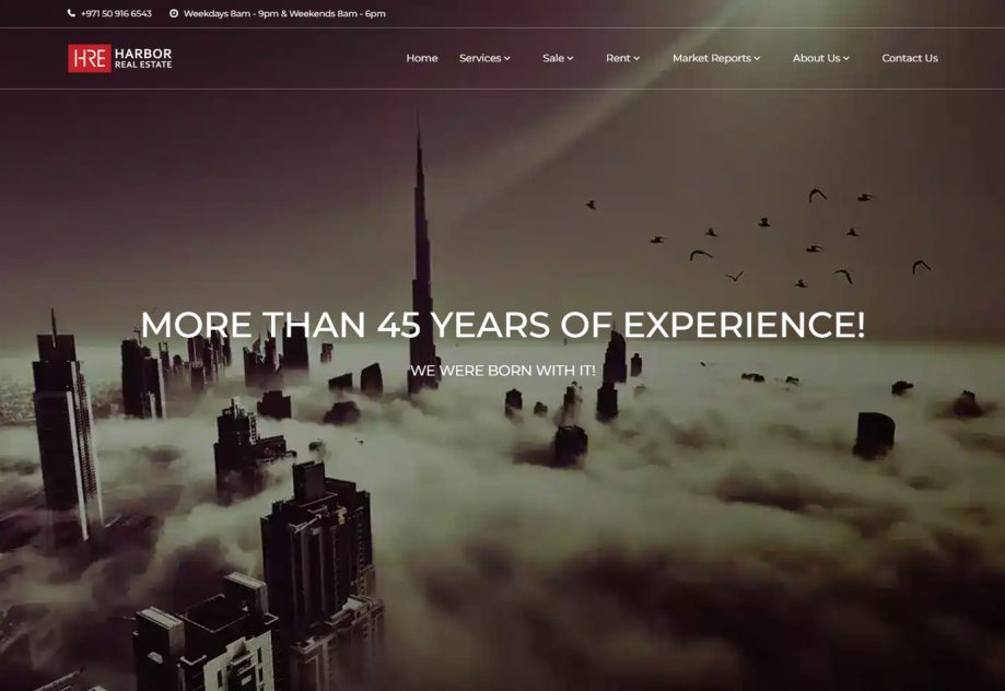 Real estate platform with listing structures and lead generation optimisation.