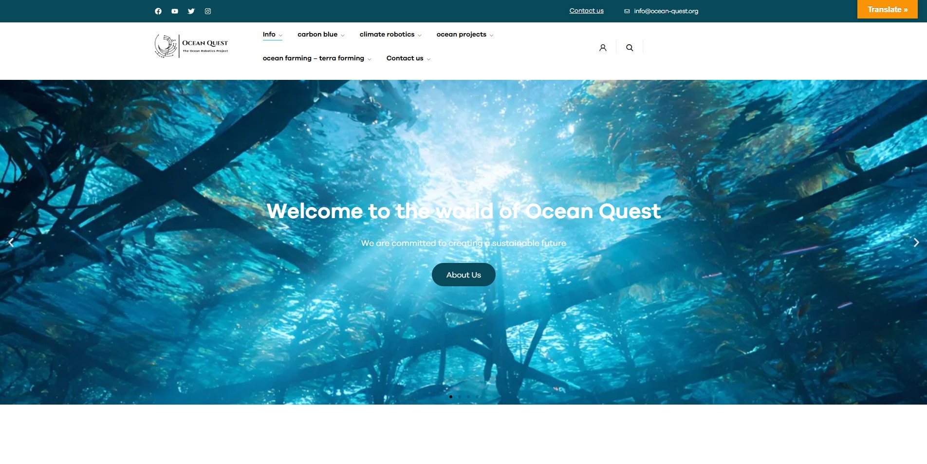 Corporate website with modern UI/UX and SEO structure