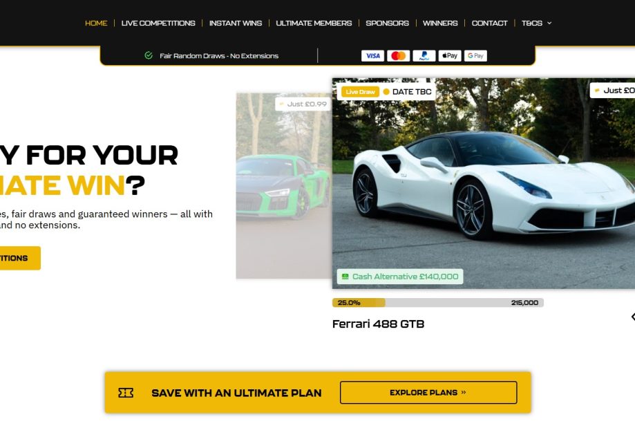 Competition platform with automated workflows and user management
